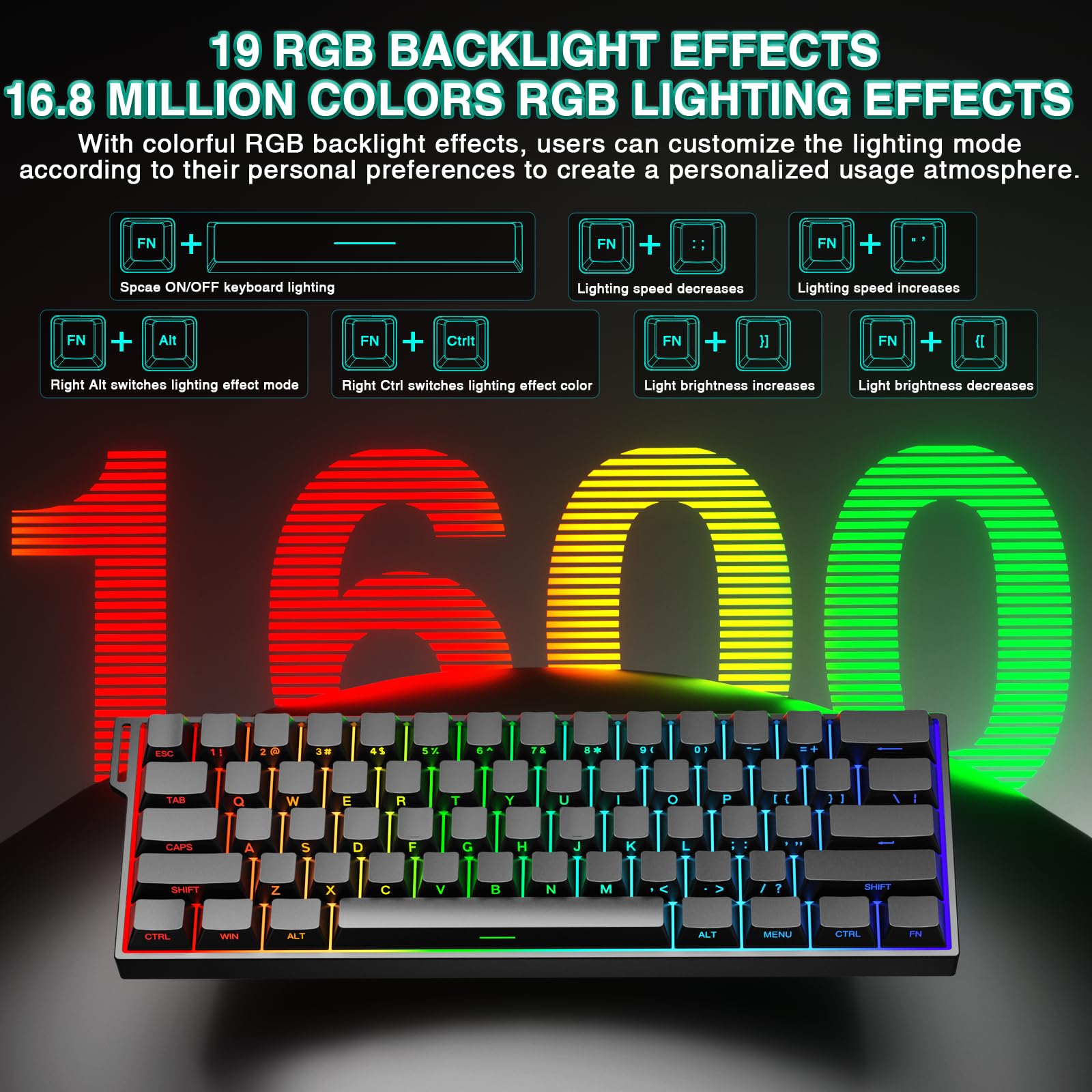 Teclado Mecânico Sem Fio AULA  - Gaming Keyboard No Rgb avaliação e preço