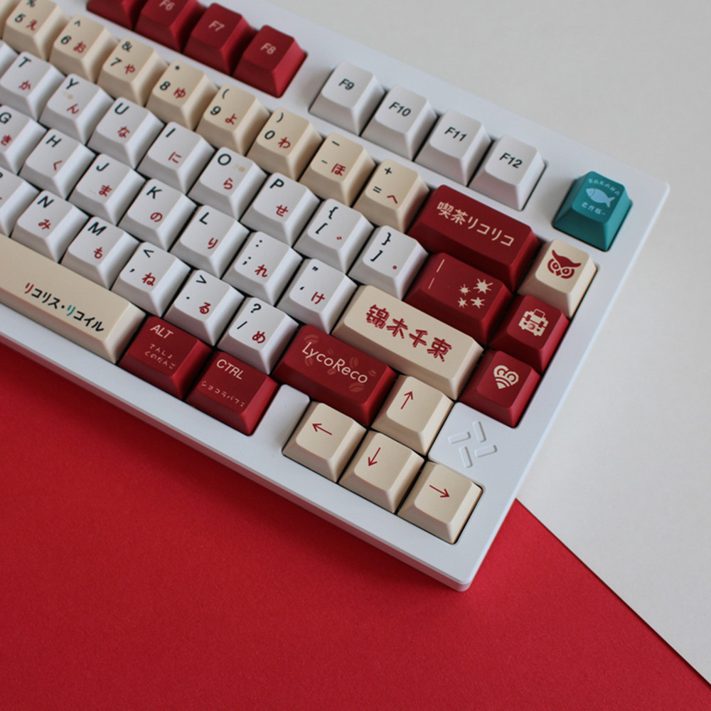 Teclas PBT Lycoris Recoil Anim - Gaming Keyboard Ergonomics avaliação e preço