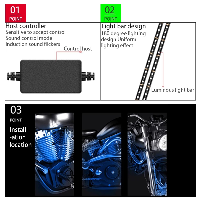Tira de luz ambiente decorativ - Rgb Underglow Strip avaliação e preço